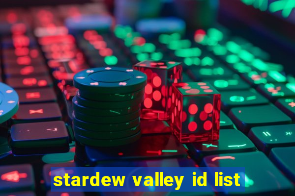 stardew valley id list